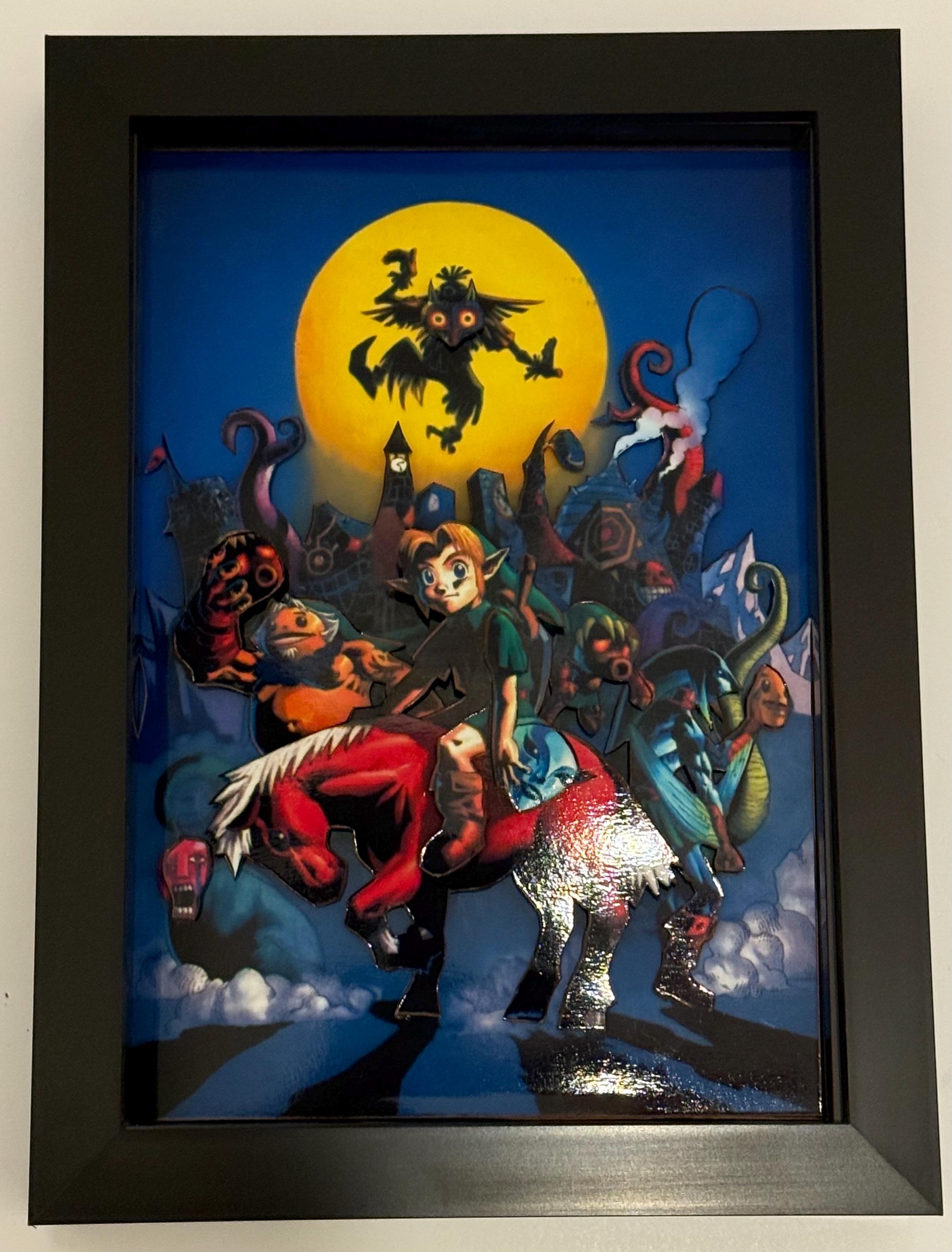Legend of Zelda Majoras Mask Framed 3D Art Shadow Box - Etsy