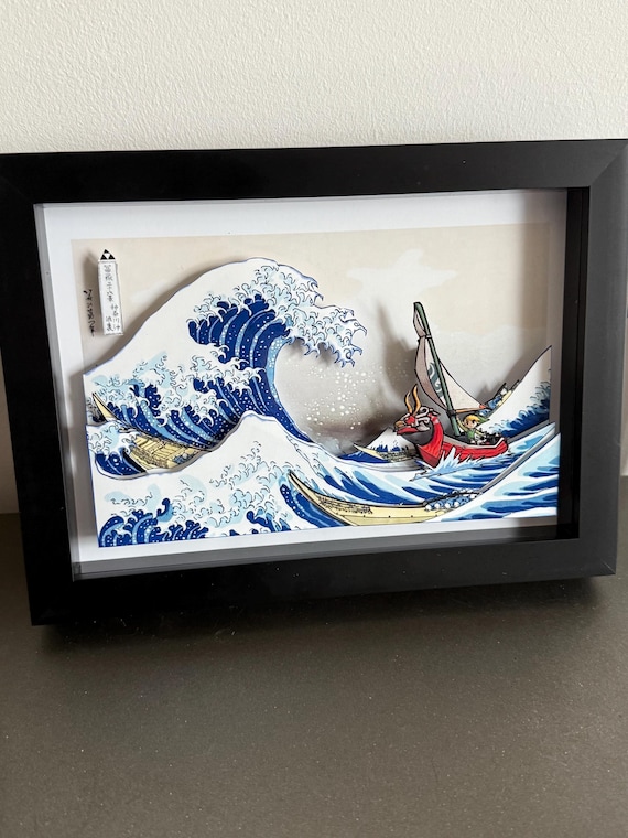 Zelda Wave 3D Shadow Box Art – Hyrule Wind Waker Inspired Decor - Etsy