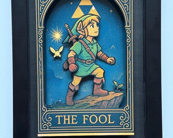 Legend of Zelda Tarot “the Fool” Framed 3D Art Shadow Box - Etsy