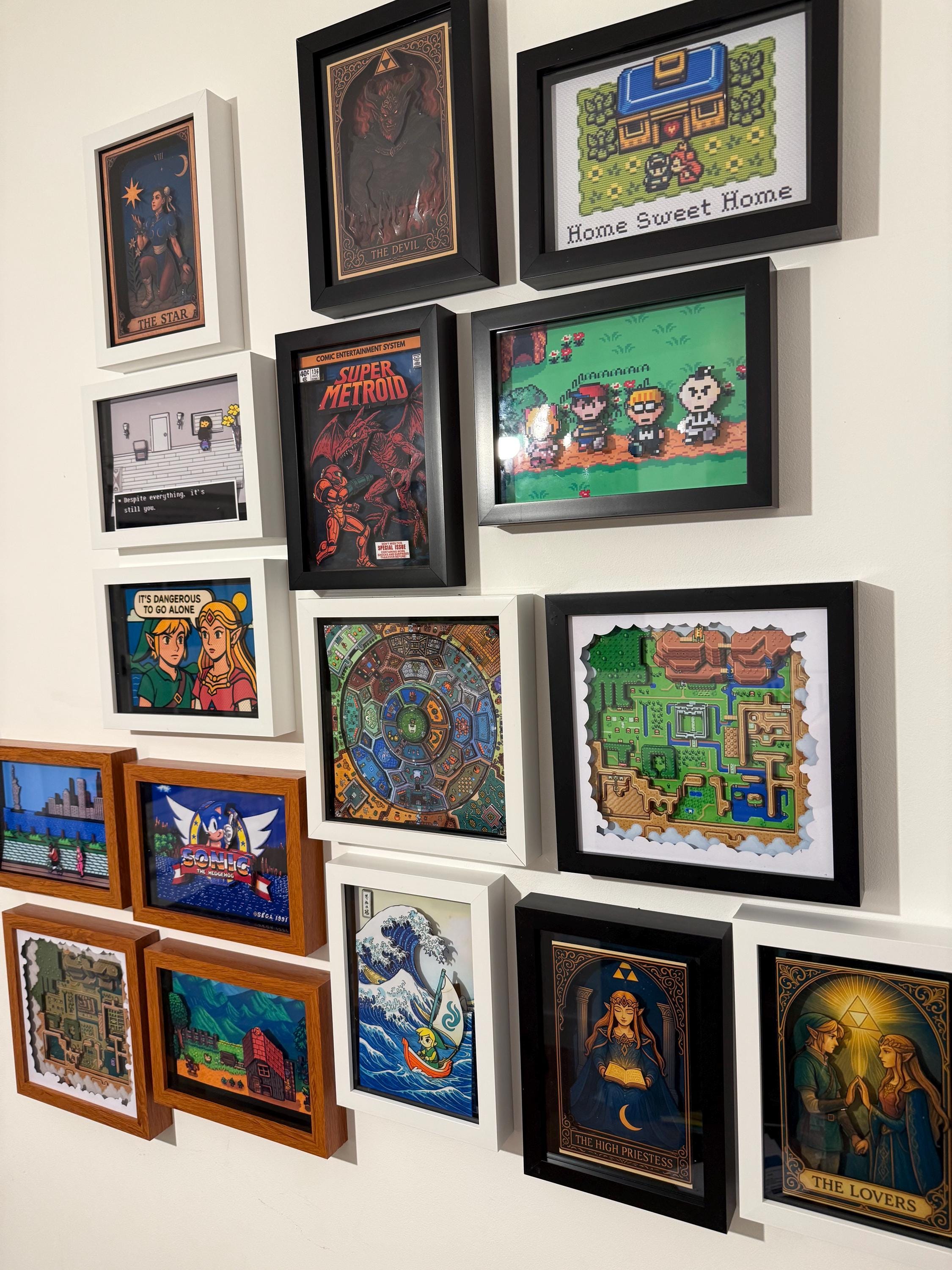 Custom 3D Shadow Box Art | Gaming, Pop Culture Wall Decor - Etsy