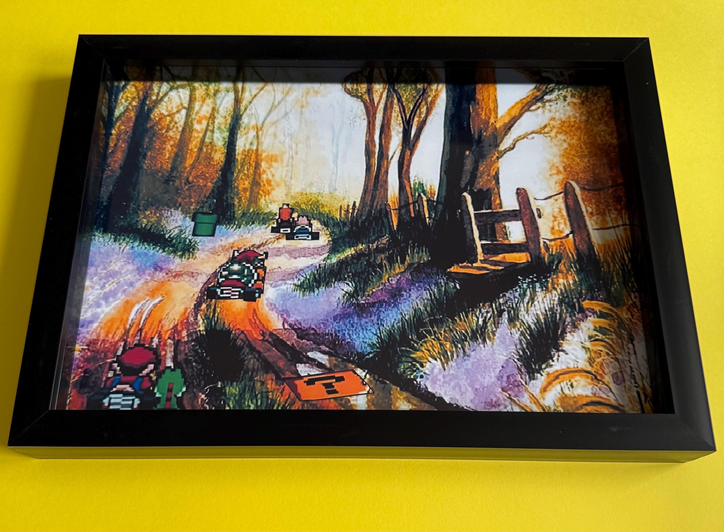 Super Mariokart Altered Art Framed Art - Etsy