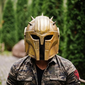 Blacksmith Mandalorian helmet, collector grade cosplay helmet, handmade steel armor, galactic warrior costume, Comic Con helmet, Halloween cosplay accessory