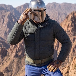 Star Wars Mandalorian helmet wearable, cosplay armor helmet steel, LARP Mandalorian gear, warrior helmet cosplay, fan collectible prop,