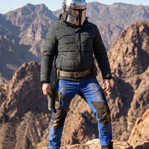Star Wars Mandalorian helmet wearable, cosplay armor helmet steel, LARP Mandalorian gear, warrior helmet cosplay, fan collectible prop,