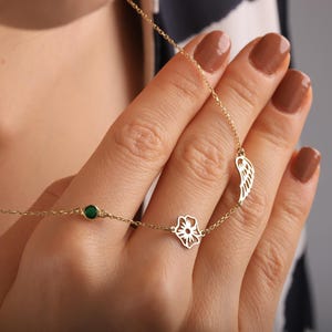 Doğum Taşlı Gümüş Melek Kanadı Kolye: Anma Takıları, Düşük, Bebek Kaybı Kolyesi