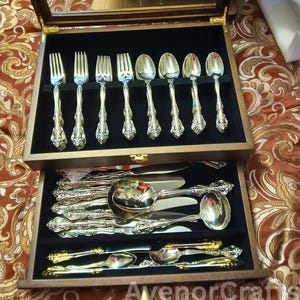 Multi Layer Wooden Silverware Display Box with Glass Lid | Silverware Box | Flatware Storage | Silverware Display | Silverware Organizer