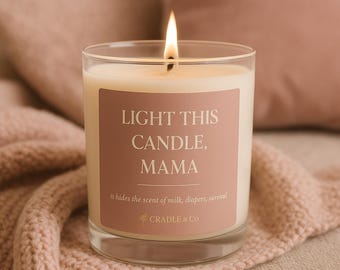 Vela relajante de cera de soja, regalo de aromaterapia para mamás