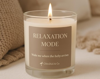 Vela de cera de soja para nuevos padres: aroma relajante de spa, duración de 55 a 70 horas