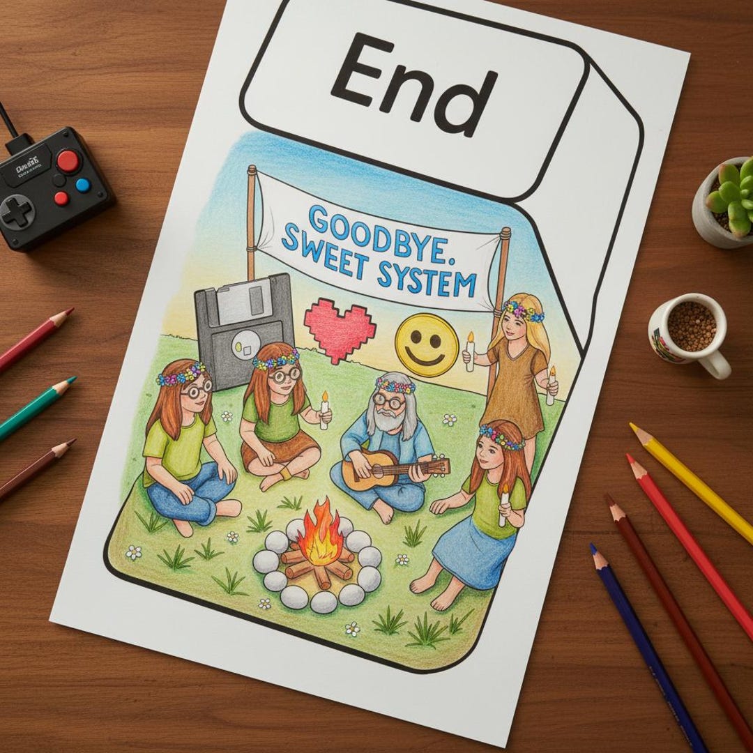 Funny Digital Detox Coloring Page, Retro Computer Art (PNG and PDF) - Etsy