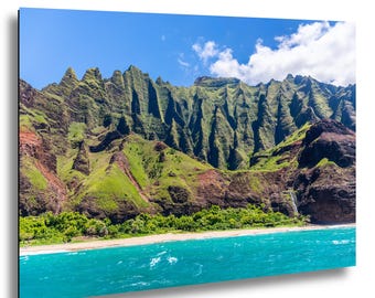 Kauai Na Pali Coast Photo Print, Kalalau Beach View Hanalei, Hawaii