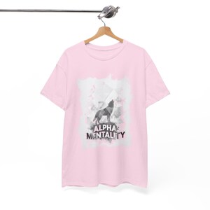 Alpha Mentality Wolf T-Shirt | Geometric Monochrome Design