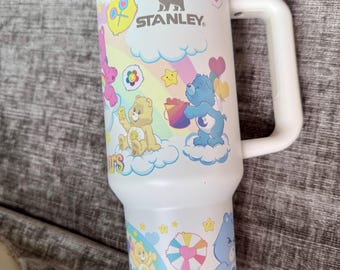Vaso de oso de 40 oz / Lindo Stanley / Taza de viaje con aislamiento / Regalo para San Valentín, Día de la Madre, Navidad / Cuidado de acero inoxidable