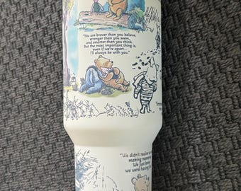 Vaso de Winnie the Pooh de 40 oz / Lindo Stanley / Taza de viaje con aislamiento / Regalo para San Valentín, Día de la Madre, Navidad / Acero inoxidable
