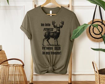 Grappig T-shirt voor jachtseizoen herten, fitnesshert