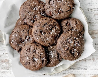 Koolhydraatarme bloemloze chocolade-pindakaaskoekjes