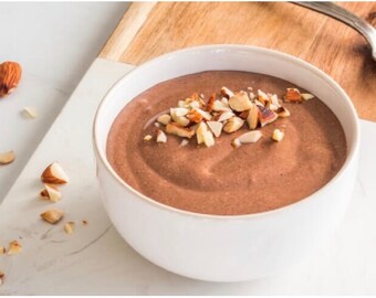 Proteïnekom met chocolade-pindakaas