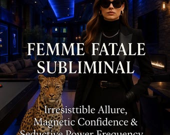 Femme Fatale Subliminal – Irresistible Allure, Magnetic Confidence & Seductive Power Frequency