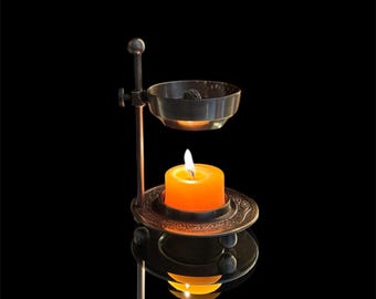 Brass Resin Incense Burner – Low Smoke Aromatherapy, Ritual Tool