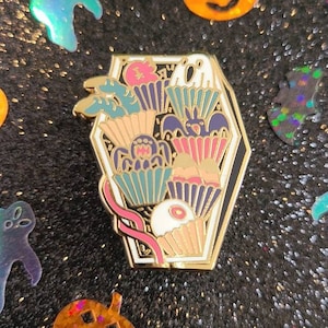 Spooky Treats Enamel Pin - Spooky Gifts Pin