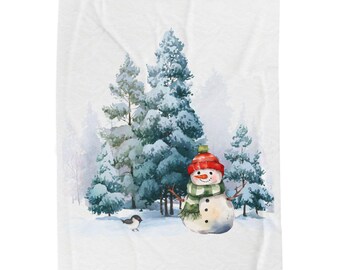 Manta de muñeco de nieve