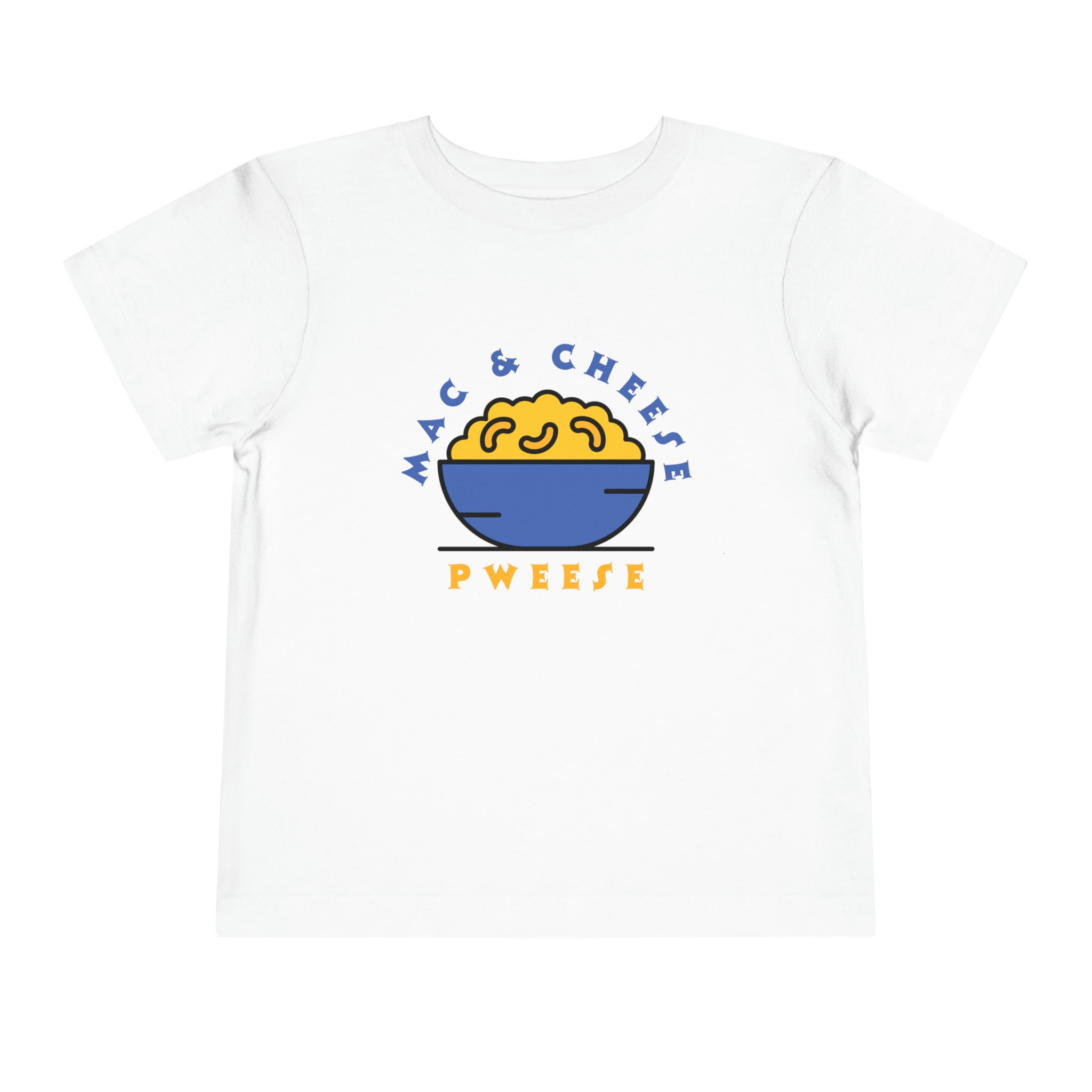 Mac & Cheese Pweese - Trendy Toddler Short Sleeve Tee