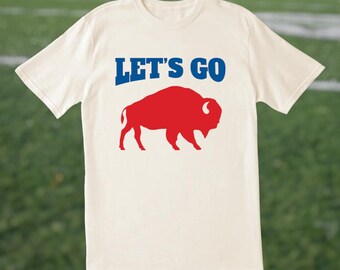 Let's Go Buffalo Shirt, Red Buffalo Silhouette Tee, Buffalo Football Fan Shirt,  Game Day Tee, Buffalo Pride Gift