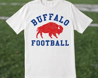 Buffalo Football Distressed Shirt, Vintage Buffalo Graphic Tee, Buffalo Retro Football Shirt, Game Day Tee, Buffalo Pride Gift