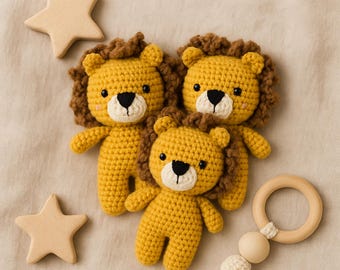 Gehaakt amigurumi-patroon leeuw | Knuffeldier | PDF eenvoudig haken voor beginners