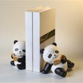Panda Bookend, Adorable Reading Book Stopper, Book Lover Gift