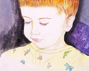 Quiet Light ~ Digital Fine Art | Portrait of a Child | Instant Download