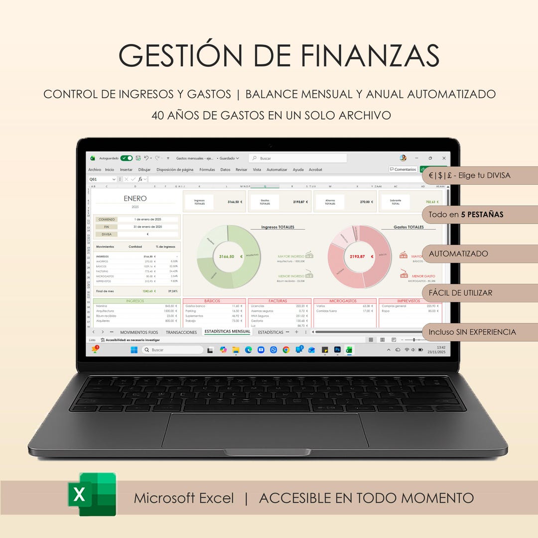 Gastos Anuales | Presupuesto Mensual y Anual | Finanzas Personales ...