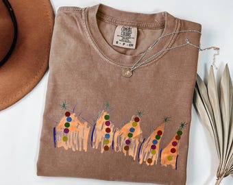 Colorful Christmas Drawing T-Shirt