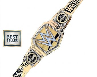 Replica della cintura di campione del mondo dei pesi massimi – Titolo di wrestling indiscusso, placche in metallo da 2 mm, taglia adulto, regalo per i fan