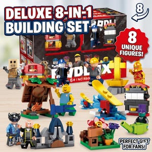 8 Different Roblox Figure Toys with Accessories - Birthday and Graduation Gift for Kids Cake Bild 2