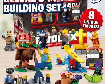 8 Roblox Figure Toys with Accessories - Birthday and Graduation Gift for Kids Cake