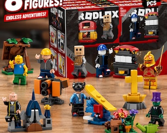 8 Different Roblox Figure Toys with Accessories - Birthday and Graduation Gift for Kids Cake