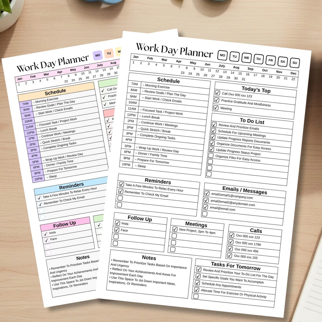 Printable to Do List Template Canva, ADHD Daily Weekly Monthly Planner ...