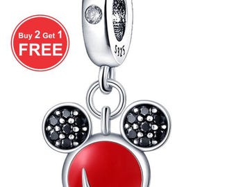 Pandora Mushuvud berlock, S925 Sterling Silver, Armband Halsband Hänge Berlock, Julberlock Smycken, FRI LEVERANS