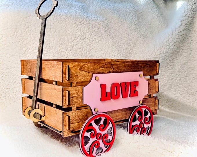 Valentine's Wood Wagon