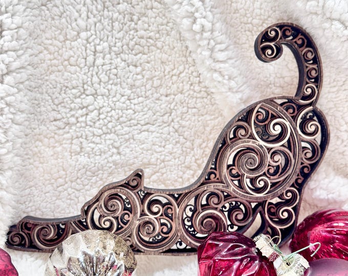 Layered Mandala Cat Laser Cut