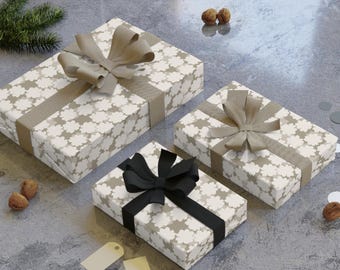 RUSPEPA Rouleau De Papier Cadeau Rétro Bohème,motif Damier