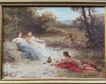 エドゥアルト・フォン・グリュッツナー（1846-1925、ドイツ）署名入り