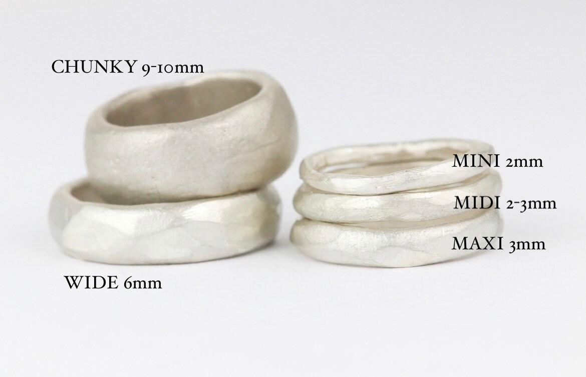 Unsolid Ring The MAXI Organic / Uneven Shaped Ring Approx 4mm Wide. Sustainable ...