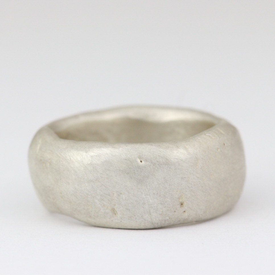 Unsolid Ring The CHUNKY Organic / Uneven Ring, Approx 9-10mm Wide. Sustainable ...