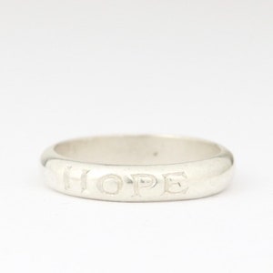 Sterling Silver ring HOPE