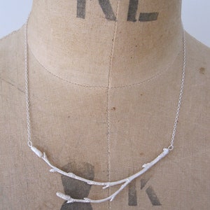 Twig Necklace, nature necklace, woodland necklace. image 3