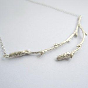 Twig Necklace, nature necklace, woodland necklace. image 2