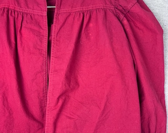 Vintage Patty Woodard Roter Pyjama Set Satin 80er Jahre Lounge Top & Hose M