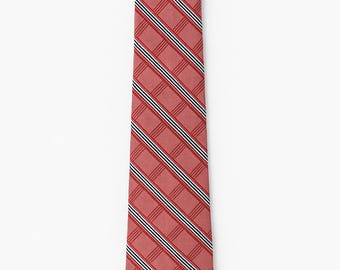 Nautica Pink/White Stripped Tie