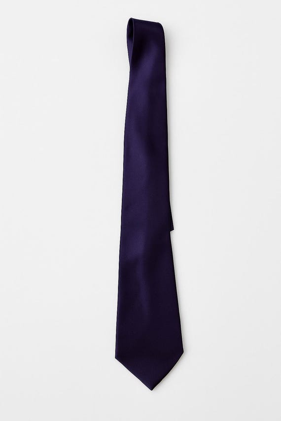 Solid Purple Croft & Barrow Tie - image 1